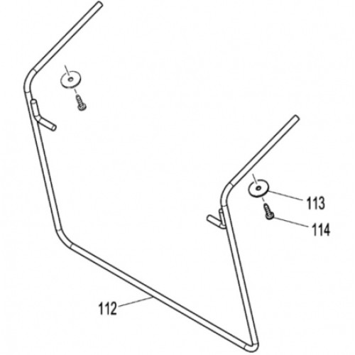 Кронштейн травосборника для DLM431 Makita 327179-5