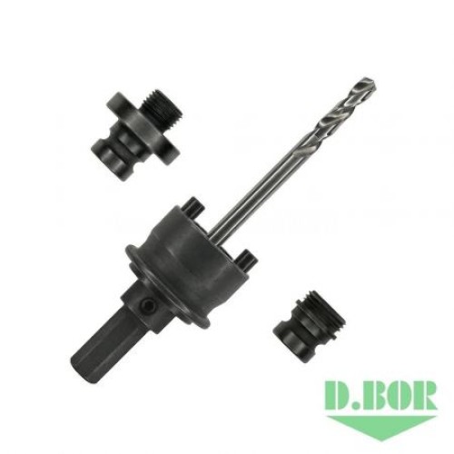 Адаптер D.BOR Quick Change HEX 11 мм для биметаллических коронок от 14 до 210 мм (комплект) AQCH-1-14-210