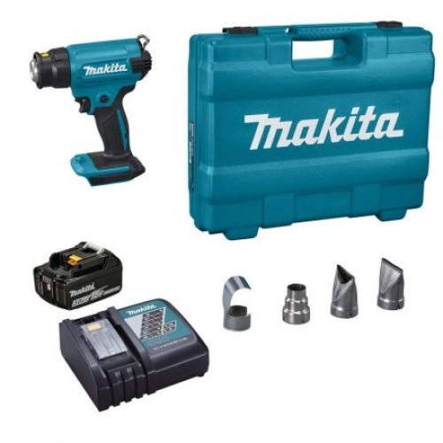 Аккумуляторный строительный фен Makita DHG180ZK + 191A25-2