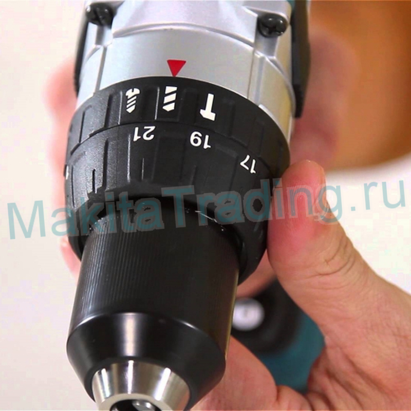 переключение режима и затяжки в шуруповерте makita bhp458